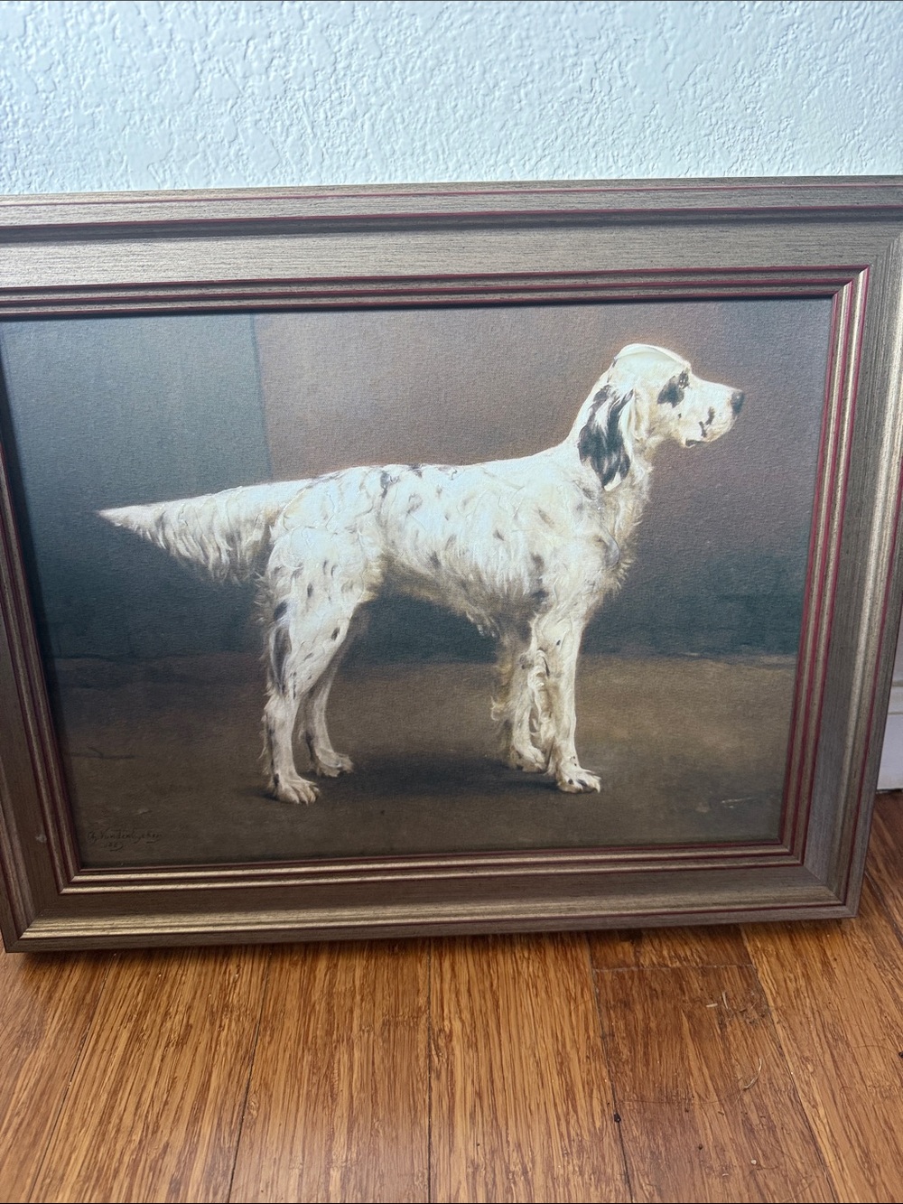 White and Cream Dog Portrait Wall Art - Pets Dog